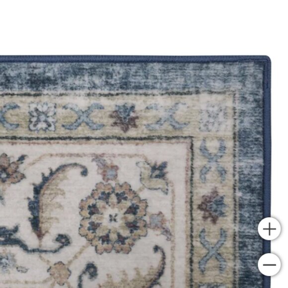 NEW! Wyatt & Ash Washable Indoor Area Rug, Geraldine 5'3" x 7'5" - Picture 5 of 6